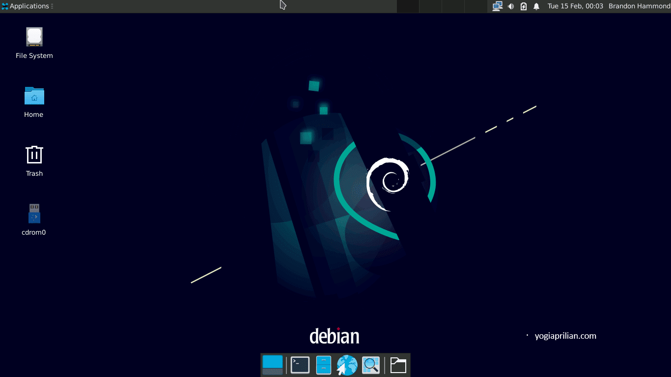 Tampilan Deksop Debian