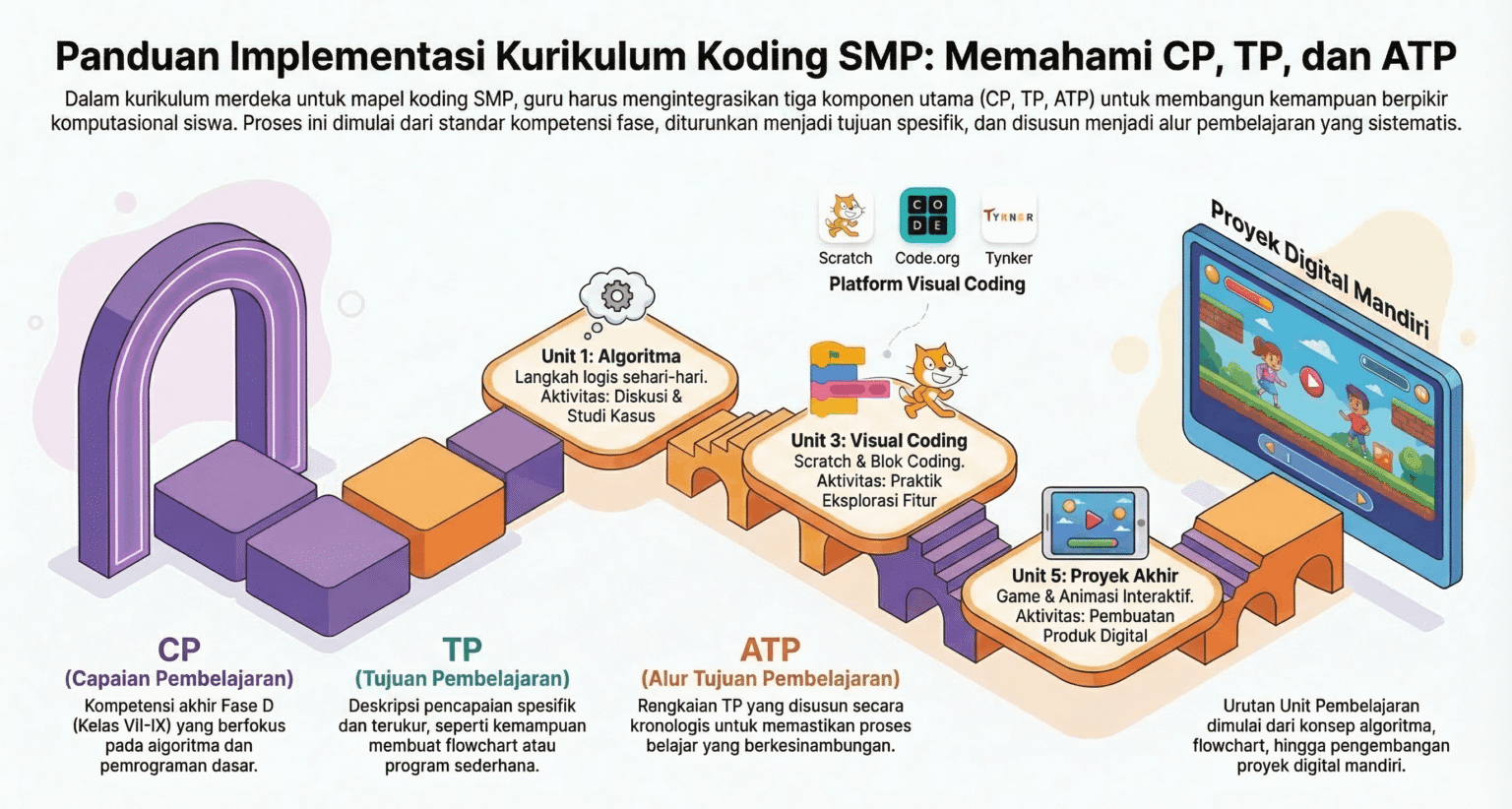 Koding Tkb CP, TP dan ATP Mapel Koding SMP - Yogi Aprilian